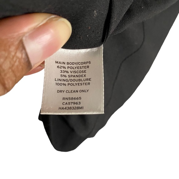 Halogen Women's Black Single Breasted Notch Lapel Blazer - Picture 6 of 9